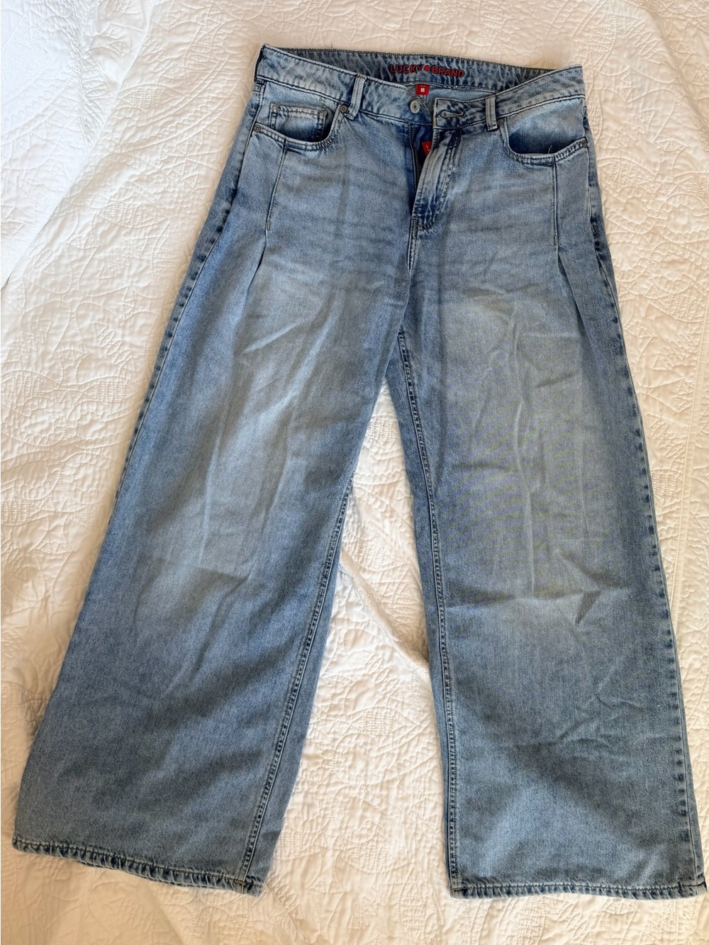 Lucky Brand Light Blue Palazzo Wide Leg Jeans